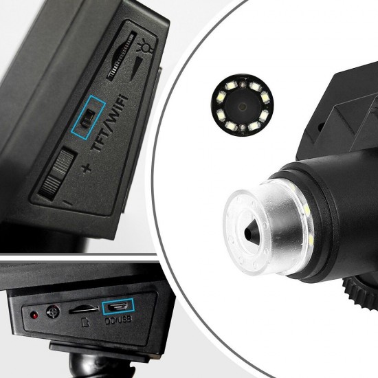 G610 2MP 4.3-Inch LCD Wifi Microscope Support IOS Android System Built-in Rechargeable Battery & 8 Adjustable Leds G610 2MP 4.3-Inch LCD Wifi Microscope Support IOS Android System Built-in Rechargeable Battery & 8 Adjustable Leds
