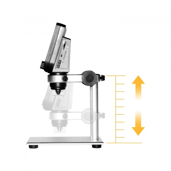 G610 WIFI 2MP 4.3inch LCD Microscope Support IOS Android System Built-in Rechargeable Battery & 8 Adjustable Leds with Metal Stand