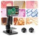 2000X Dual Lens Digital Microscope 7-inch HD IPS Large Screen Multiple Lens for Circuit/Cells Observation Up & Down Light Source Support Computer Viewing