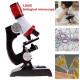 Microscope Kit Lab LED 100X 100X 1200X Home School Educational Toy Gift Biological Microscope For Kids Child