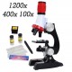 Microscope Kit Lab LED 100X 100X 1200X Home School Educational Toy Gift Biological Microscope For Kids Child Microscope Kit Lab LED 100X 100X 1200X Home School Educational Toy Gift Biological Microscope For Kids Child