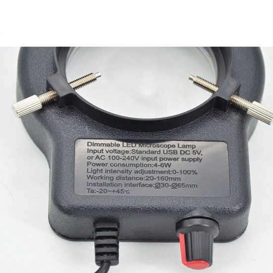Adjustable Microscope LED Ring Light Illuminated Lamp For STEREO Microscope Excellent Circle Light Adjustable Microscope LED Ring Light Illuminated Lamp For STEREO Microscope Excellent Circle Light