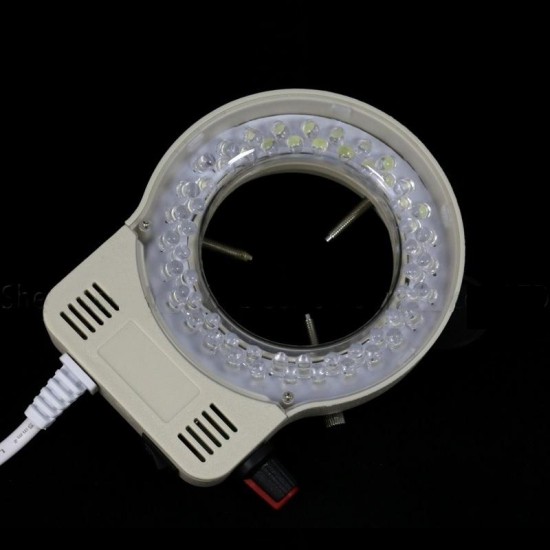 Stereo Microscope 3.5X - 90X Continuous Zoom Magnification + Big Aluminum Stand + 56 LED Ring Light + Lens Stereo Microscope 3.5X - 90X Continuous Zoom Magnification + Big Aluminum Stand + 56 LED Ring Light + Lens