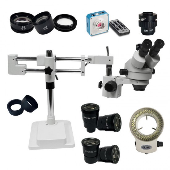 7X-45X Zoom Stereo Microscope for Laboratories Gemologists Engravers Collectors