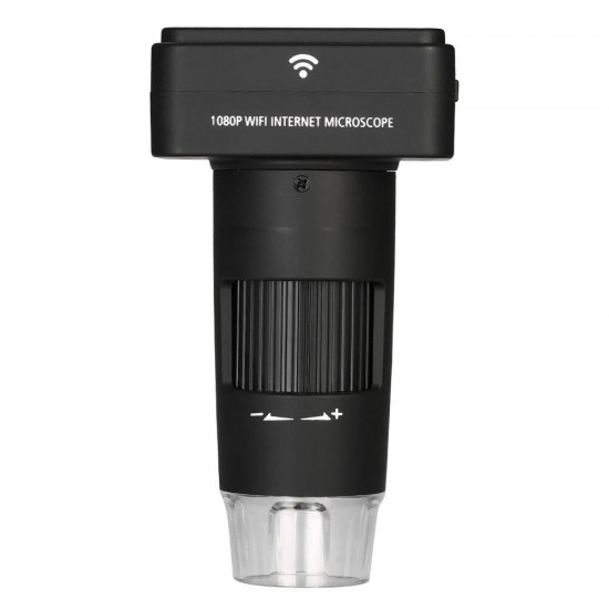 UM017B 200X Wireless Wi-Fi Digital Zoom Microscope 3.0MP Camera 6-LED Light Handheld Magnifying Glass Magnifier