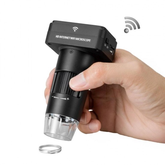 UM017B 200X Wireless Wi-Fi Digital Zoom Microscope 3.0MP Camera 6-LED Light Handheld Magnifying Glass Magnifier UM017B 200X Wireless Wi-Fi Digital Zoom Microscope 3.0MP Camera 6-LED Light Handheld Magnifying Glass Magnifier