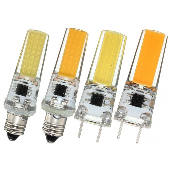 AC110V Dimmable E11 G8 2.2W 180LM Pure White Warm White LED COB Silica gel Light Bulb