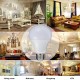 AC175-265V E27 15W Non-dimmable Pure White Constant Current 18 LED Globe Bulb for Indoor Home Use