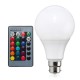 B22 10W Dimmable RGB Color Changing LED Light Lamp Bulb Remote Control AC85-265V