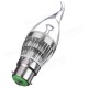 B22 3W Dimmable 300-330lm LED Chandelier Candle Light Bulb AC220V