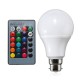 B22 5W Dimmable RGB Color Changing LED Light Lamp Bulb Remote Control AC85-265V