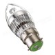 Dimmable B22 3W AC220V White Warm White LED Chandelier Candle Bulb