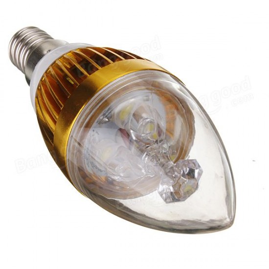 Dimmable E14 6W LED White Warm White LED Candle Light Bulb 220V