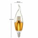 Dimmable E27 E14 E12 60 SMD 3014 580LM LED Candle Bulb Golden Glass Warm White White Lamp AC 110V