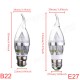Dimmable E27 E14 E12 B22 4.5W 220V Silver Cover LED Candle Light Bulb Dimmable E27 E14 E12 B22 4.5W 220V Silver Cover LED Candle Light Bulb