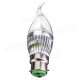 Dimmable E27 E14 E12 B22 4.5W 220V Silver Cover LED Candle Light Bulb Dimmable E27 E14 E12 B22 4.5W 220V Silver Cover LED Candle Light Bulb