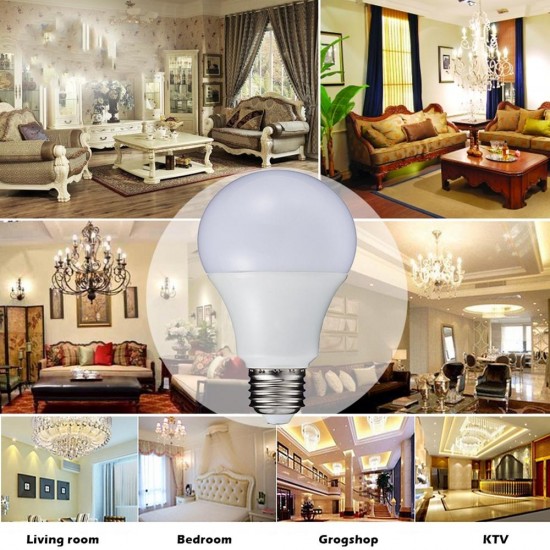 E27 12W Non-dimmable Pure White Constant Current 14 LED Globe Bulb for Indoor Home Use AC175-265V