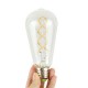 E27 4W ST64 Edison Dimmable Clear Gold Warm White Retro Edison LED Light Bulb AC110-130V AC220-240V