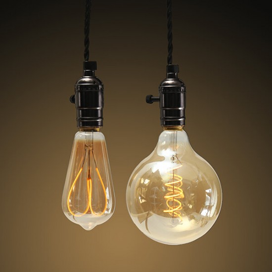 E27 6W Dimmable ST64 G125 Warm White Soft Filament LED Light Bulb for Holiday AC220V E27 6W Dimmable ST64 G125 Warm White Soft Filament LED Light Bulb for Holiday AC220V