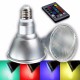 E27 8W Dimmable PAR30 RGB LED Light Color Changing Bulb Spot Flood Lamp Remote Control AC85-265V