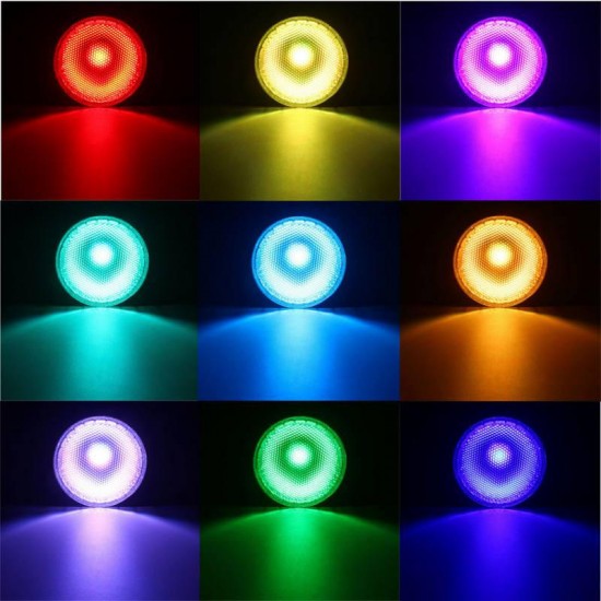 E27 8W Dimmable PAR30 RGB LED Light Color Changing Bulb Spot Flood Lamp Remote Control AC85-265V