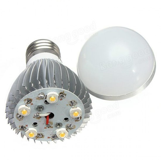 E27 Dimmable 5W Warm White/White AC 220V LED Globe Light Bulbs