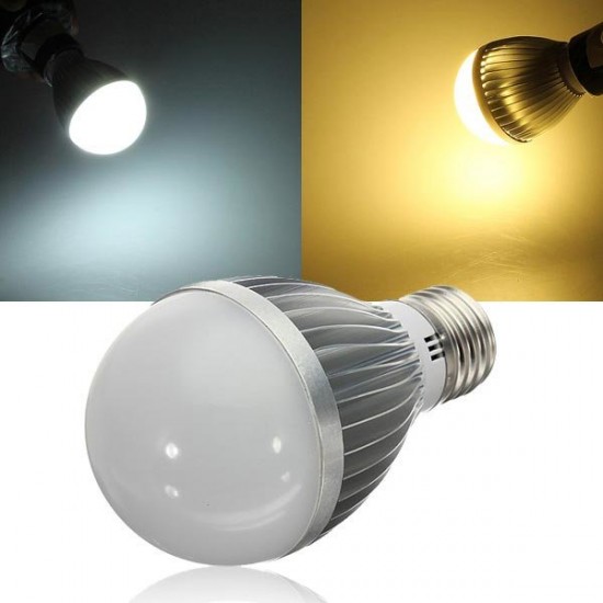 E27 Dimmable 6W Warm White/White AC 220V LED Globe Light Bulbs