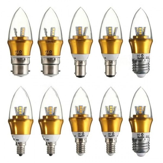 E27/E14/E12/B22/B15 Dimmable LED Bulb 3W SMD 2835 Chandelier Candle Light Lamp AC 220V E27/E14/E12/B22/B15 Dimmable LED Bulb 3W SMD 2835 Chandelier Candle Light Lamp AC 220V