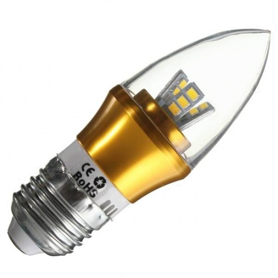 E27/E14/E12/B22/B15 Dimmable LED Bulb 3W SMD 2835 Chandelier Candle Light Lamp AC 220V