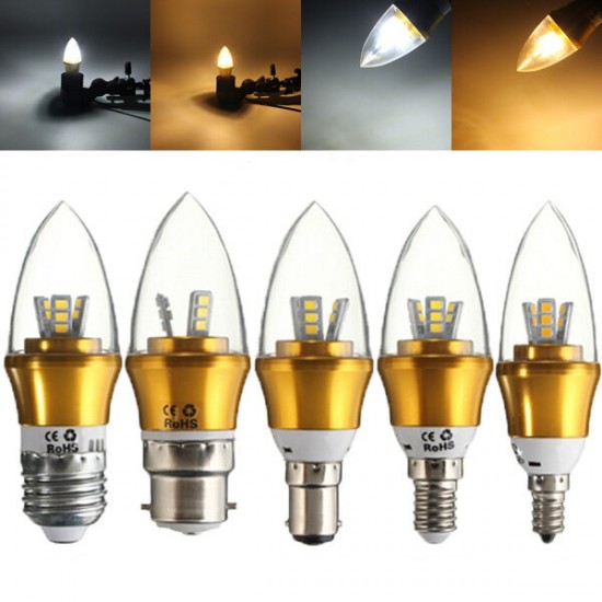 E27/E14/E12/B22/B15 Dimmable LED Bulb 3W SMD 2835 Chandelier Candle Light Lamp AC 220V E27/E14/E12/B22/B15 Dimmable LED Bulb 3W SMD 2835 Chandelier Candle Light Lamp AC 220V