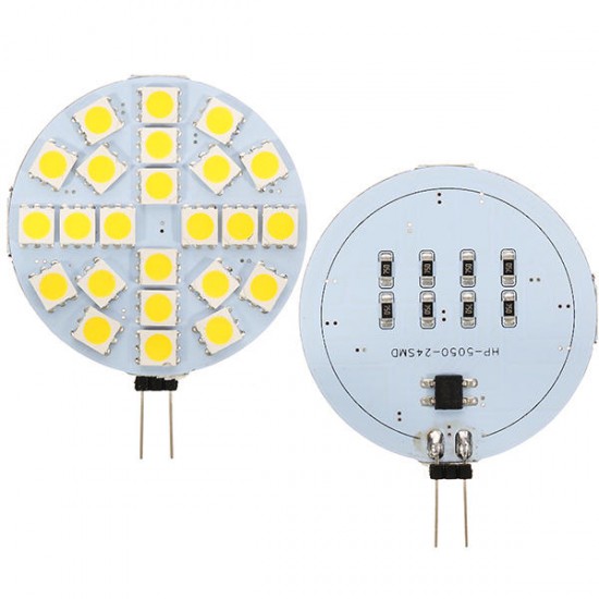 G4 3W Dimmable SMD5050 24LEDs Warm White Pure White Ligth Bulb DC12V G4 3W Dimmable SMD5050 24LEDs Warm White Pure White Ligth Bulb DC12V