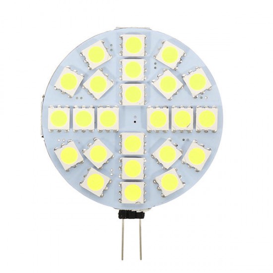 G4 3W Dimmable SMD5050 24LEDs Warm White Pure White Ligth Bulb DC12V