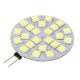 G4 3W Dimmable SMD5050 24LEDs Warm White Pure White Ligth Bulb DC12V