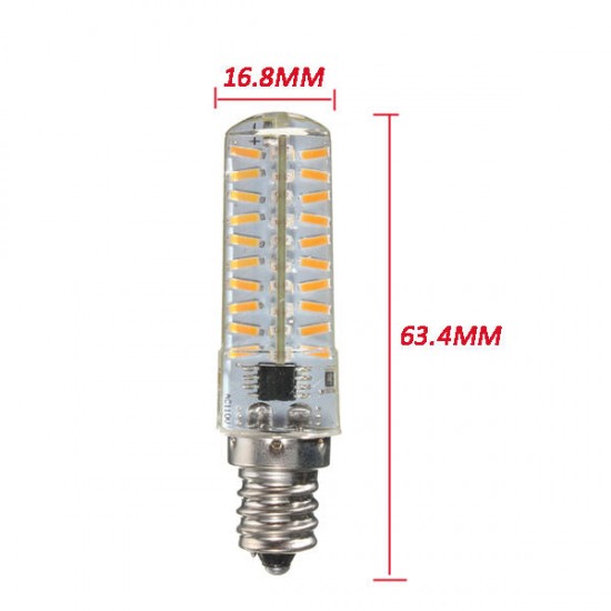 G4/G9/E11/E12/E14/E17/BA15D Dimmable LED Bulb 4W 80 SMD 4014 Corn Light Lamp AC 110V