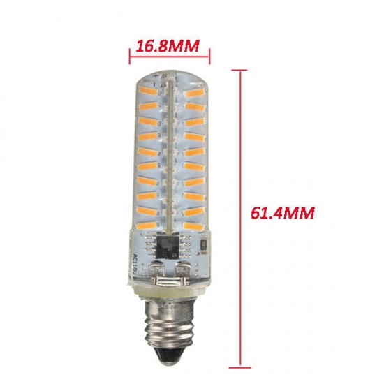 G4/G9/E11/E12/E14/E17/BA15D Dimmable LED Bulb 4W 80 SMD 4014 Corn Light Lamp AC 110V