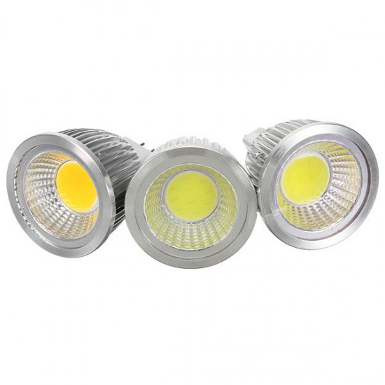 MR16 5W 500-550LM Dimmable COB LED Spot Lamp Light Bulbs DC/AC 12V