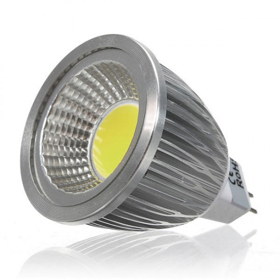 MR16 5W 500-550LM Dimmable COB LED Spot Lamp Light Bulbs DC/AC 12V