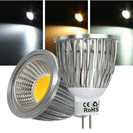MR16 5W 500-550LM Dimmable COB LED Spot Lamp Light Bulbs DC/AC 12V