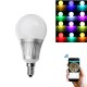 E14 5W RGB+CCT Dimmable WiFi APP Phone Control Smart LED Global Light Bulb AC85-265V
