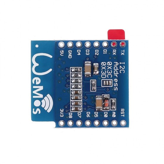 0.66 Inch OLED Display Shield For D1 Mini 64X48 IIC I2C 0.66 Inch OLED Display Shield For D1 Mini 64X48 IIC I2C
