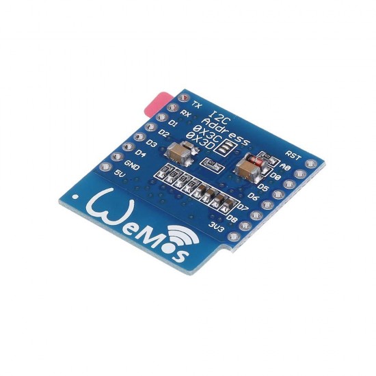 0.66 Inch OLED Display Shield For D1 Mini 64X48 IIC I2C 0.66 Inch OLED Display Shield For D1 Mini 64X48 IIC I2C