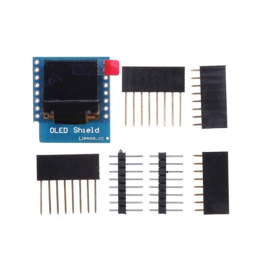 0.66 Inch OLED Display Shield For D1 Mini 64X48 IIC I2C 0.66 Inch OLED Display Shield For D1 Mini 64X48 IIC I2C