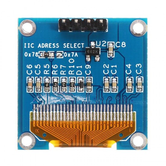 0.96 Inch 4Pin Blue Yellow IIC I2C OLED Display With Screen Protection Cover for Arduino - products that work with official Arduino boards