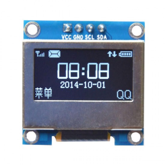 0.96 Inch 4Pin White LED IIC I2C OLED Display With Screen Protection Cover for Arduino - products that work with official Arduino boards