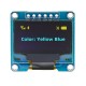 0.96 Inch 6Pin 12864 SPI Blue Yellow OLED Display Module