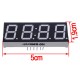 1 Pcs 7-Segment 4 Digit Super Red LED Display Common Anode Time