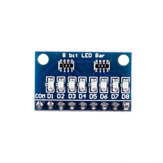 10pcs 3.3V 5V 8 Bit Blue Common Cathode LED Indicator Display Module DIY Kit