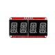 10pcs 4-bit Pozidriv 0.54 Inch 14-segment LED Digital Tube Module Red & Green I2C Control 2-line Control LED Display Screen Module