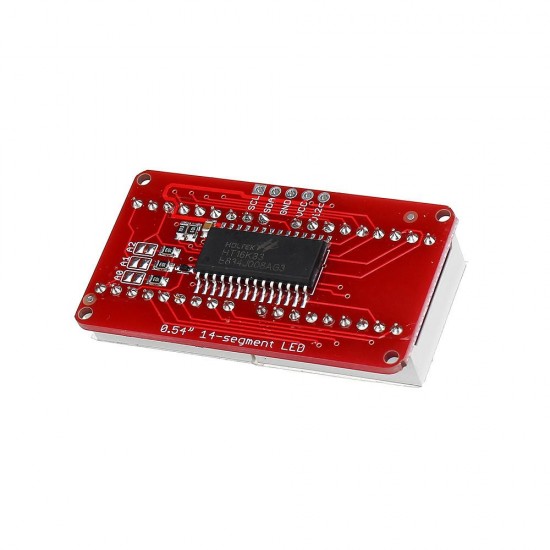 10pcs 4-bit Pozidriv 0.54 Inch 14-segment LED Digital Tube Module Red & Green I2C Control 2-line Control LED Display Screen Module