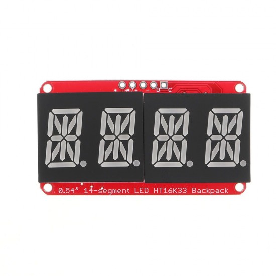 10pcs 4-bit Pozidriv 0.54 Inch 14-segment LED Digital Tube Module Red I2C Control 2-line Control LED Display Screen Module 10pcs 4-bit Pozidriv 0.54 Inch 14-segment LED Digital Tube Module Red I2C Control 2-line Control LED Display Screen Module